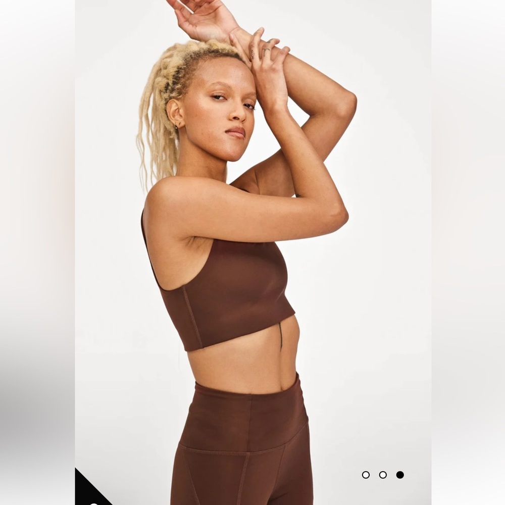 EUC girlfriend collective workout set.  Tommy Bra (M) and high rise leggings (S)